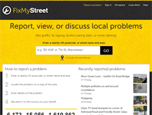 Tablet Screenshot of fixmystreet.com