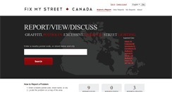 Desktop Screenshot of fixmystreet.ca